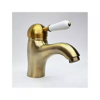 Смеситель для раковины Magliezza Grosso bianco 50125-br бронзовый