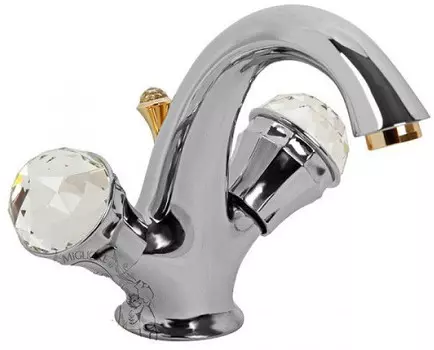 Смеситель для раковины Migliore Korona Crystal 27312 хром