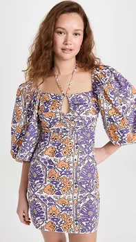 Женское платье RHODE Jeanne, Mango Flora Grande, фиолетовый