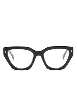 DSQUARED2 EYEWEAR очки в оправе 'кошачий глаз' с логотипом, черный