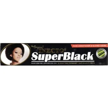 Перманентный крем-краска для волос Superblack для вьющихся волос Inecto