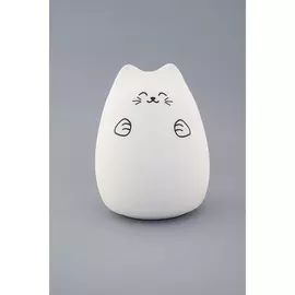 Ночник Мяшки-светяшки 120 Обнимашка силикон, аккум., упр. хлопком, RGB-диод (Лючия LJC-101)