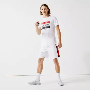 Мужская футболка Lacoste из плотного хлопка