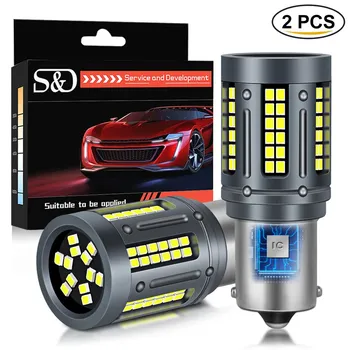 2 шт. 1156 PY21W BAU15S светодио дный Canbus P21W BA15S T20 7440 W21W T25 3156 светодио дный лампа без Hyperflash R5W R10W WY21W P27W указатель поворота автомобильные фары авто лампа DC 12 В 1156 BA15S P21W R5W белый