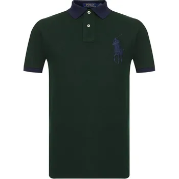 Polo Ralph Lauren Big Pony вышитая рубашка поло прямого кроя с коротким рукавом для мужчин, зеленая 710752866-005 S