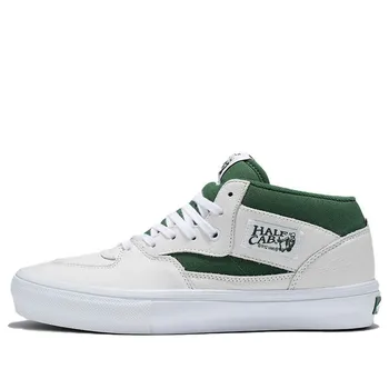 Кроссовки half cab skate 'white green' Vans, белый