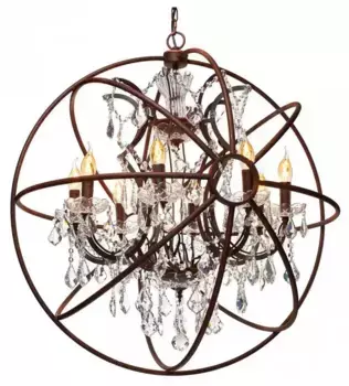 Подвесная люстра Loft it Foucaults Orb Crystal LOFT1897/8