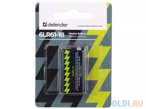 Батарейка Defender 6LR61-1B 56042 1 шт