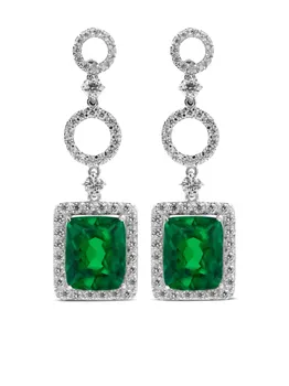 Серьги Juwelina Paris Rubain, зеленый