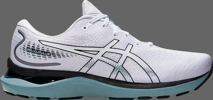 Кроссовки gel cumulus 24 'white black' Asics, белый