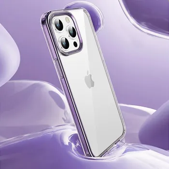 Новинка 2023 года для iPhone 12 13 14 15 Pro Max, прозрачный чехол с рассеиванием тепла и подушкой безопасности против падения для iPhone 15, чехол Funda For iPhone 12 белый