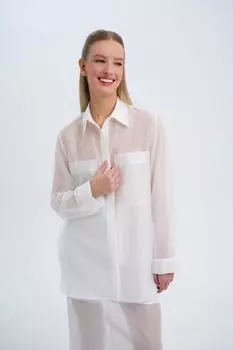 Рубашка neo minimalism арт.SS25/SB/TLL/009/WH Цвет: Белый