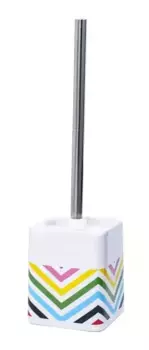 Ёршик для унитаза «Fixsen» Twist FX-1569A-5 напольный белый/мультиколор