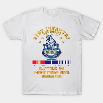 T Shirt Women Pork Chop Hill 31St Infantry Regt W Svc Ribbons Harajuku Print Kawaii Tshirt Summer Short Sleeve Female T-Shirt Top Tee S