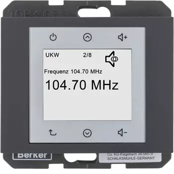 28847006 RADIO TOUCH, K.5, цвет: антрацитовый Berker