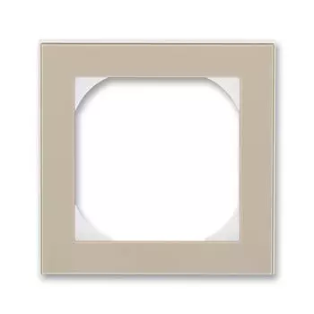 3901H-A05510 18 Рамка ABB Levit 55х55 для механизмов BJE Кофе макиато / Белый 1-постовая 2CHH015510A4018