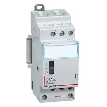 412502 CX3 Контактор быт.б/ш.230V 3Н0 25А Legrand