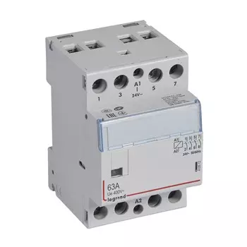 412512 CX3 Контактор 24V 4НО 63А Legrand