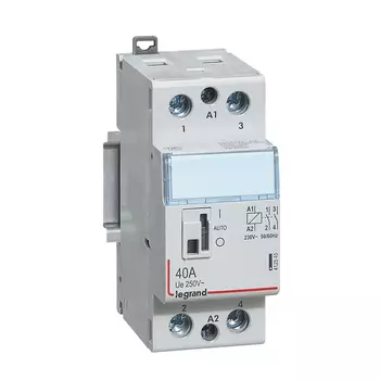 412545 CX3 Контактор 230V 2НО 40А с руч.уп. Legrand
