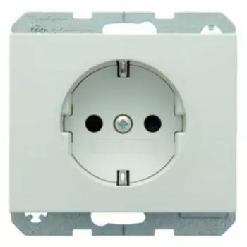 47357009 Штепсельная розетка SCHUKO цвет: полярная белизна, с блеском K.1 Berker