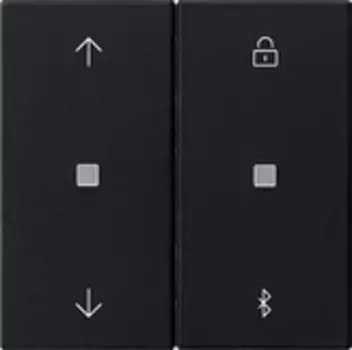 5367005 Таймер жалюзи и таймер BT System 3000 System 55 Чёрный матовый Gira
