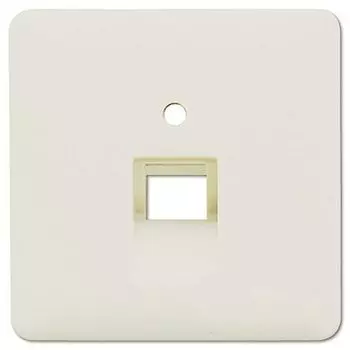 569-1UA CD 500/CD plus Бежевый Накладка 1-ой наклонной ТЛФ/комп розетки Jung
