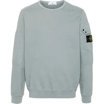 Хлопковая толстовка с компасом STONE ISLAND, Blue Sage