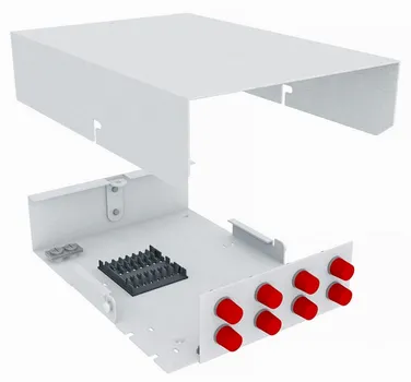 Кросс оптический настенный TopLAN КРНМ-Top-08FC/U-OS2-GY 8 FC/UPC адаптеров, одномодовый, укомплектованный