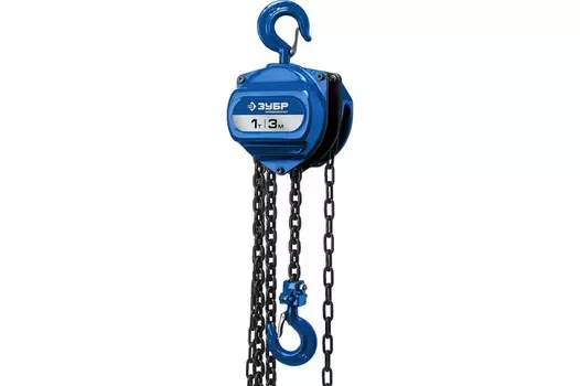 Таль цепная Зубр Профессионал 43081-1_z01 "ТШ-1-3" шестеренная