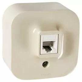 Телефонная розетка RJ11 - Quteo IP 20 - Слоновая кость
