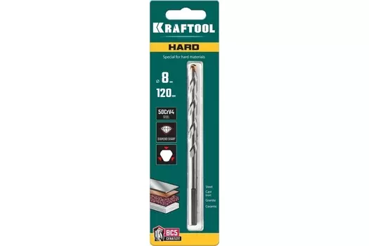 Сверло по твёрдым материалам, KRAFTOOL