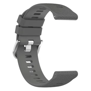 Ремешок для часов 22 мм для Garmin Forerunner 255, силиконовый ремешок для умных часов, браслет для Garmin Forerunner 265 Garmin Forerunner255/265 чёрный