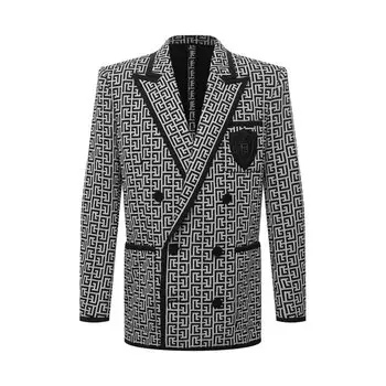 Хлопковый пиджак Balmain