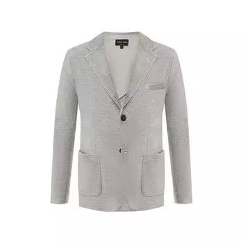 Хлопковый пиджак Giorgio Armani