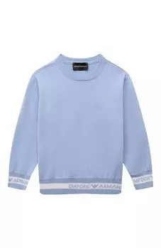 Хлопковый пуловер Emporio Armani