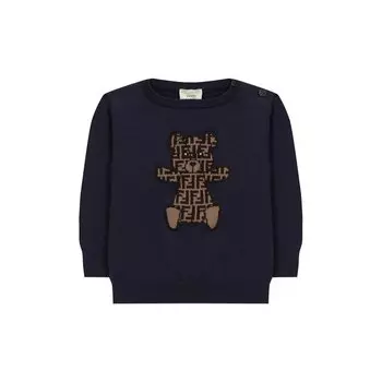 Хлопковый пуловер Fendi