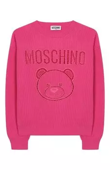 Хлопковый пуловер Moschino