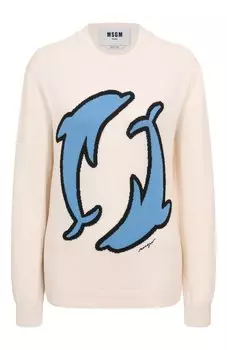 Хлопковый пуловер MSGM
