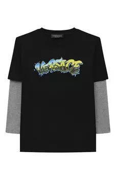 Хлопковый лонгслив Versace