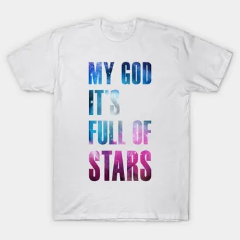 Футболка женская My God Its Full Of Stars Type Version Harajuku Print Kawaii футболка летняя женская футболка с коротким рукавом топ футболка S