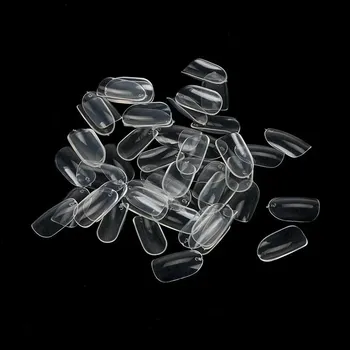 600Pieces/pack of Nail Enhancement Products Fake Nails Fully Covered with Blank Basic Nails Natural Transparent Nail Art Product белый