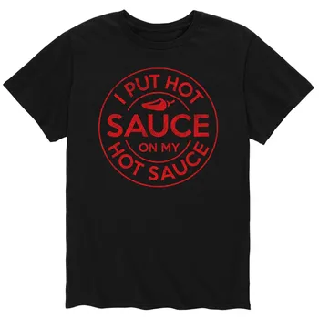Мужская футболка Lot'Sauce On Hot Sauce Licensed Character