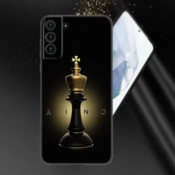 Чехол для телефона King Queen Art для Samsung Galaxy S20 S21 FE S22 Ultra S10 Lite S10E S9 S8 Plus S7 Edge из мягкого ТПУ черного цвета Samsung S10E