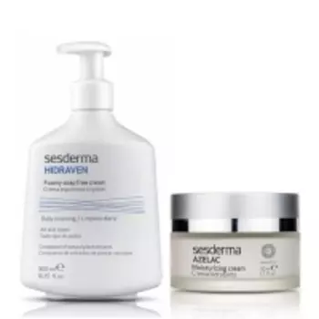 Sesderma - Набор "Очищение + увлажнение": крем-пенка 300 мл + крем 50 мл