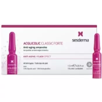 Sesderma - Средство в ампулах с гликолевой кислотой Classic Forte, 10 шт х 1,5 мл