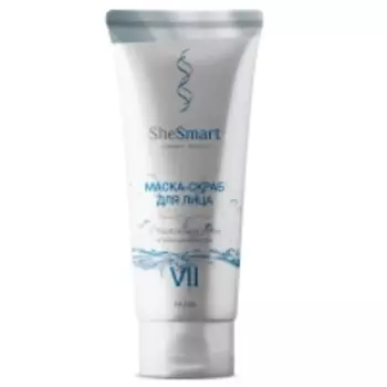 She Smart - Маска-скраб с бамбуковым углём и ниацинамидом, 150 мл