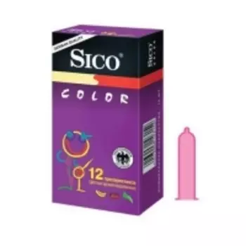 Sico - Презервативы color, 12 шт