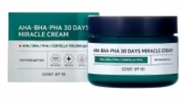 Some By Mi - Антивоспалительный крем с AHA, BHA и PHA-кислотами и центеллой азиатской, 50 мл