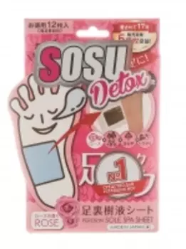 Sosu - Патчи детокс для ног с ароматом розы, 6 пар