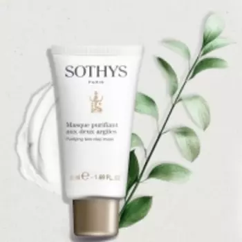 Sothys Purifying Clay Mask - Активная себорегулирующая очищающая маска, 50 мл